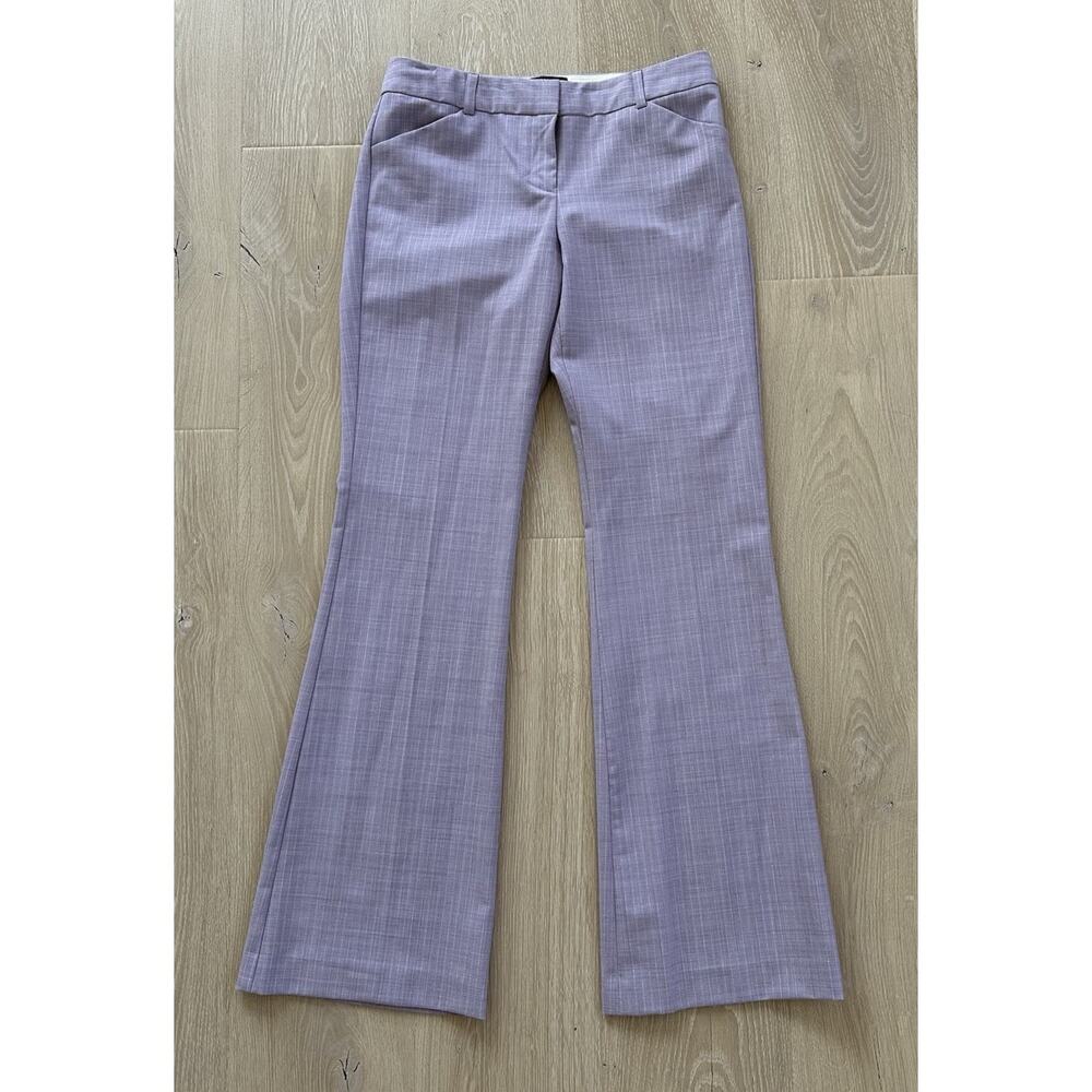 BODY BY VICTORIA Christie Fit Flare Leg STRETCH Pants Lavender Metallic